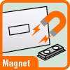 Piktogramm für Namensschilder mit Magnet